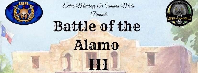 alamo fight with flag